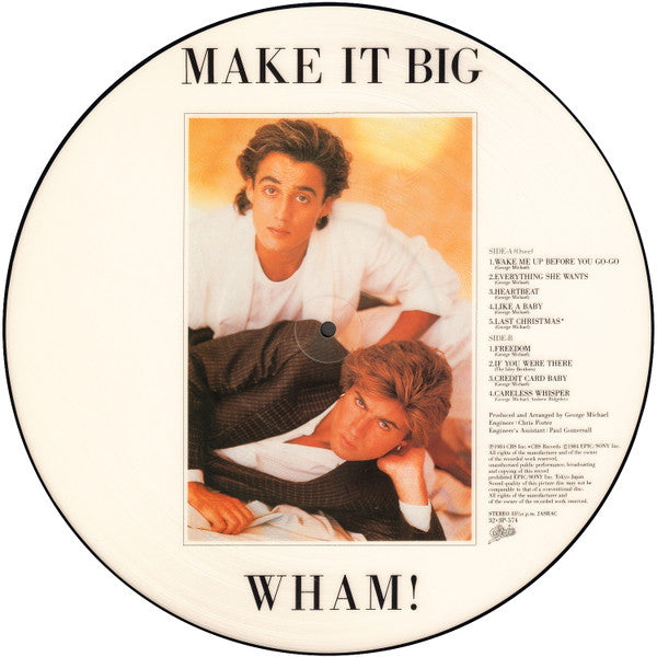 Wham! - Make It Big (Vinyl, LP, Album, Picture Disc, Stereo)