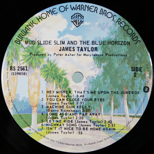 James Taylor (2) - Mud Slide Slim And The Blue Horizon (Vinyl, LP, Album, Reissue, Stereo) Very Good Plus (VG+) / Very Good (VG)