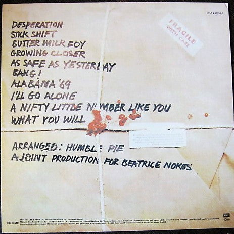 Humble Pie - As Safe As Yesterday Is (Vinyl, LP, Album, Reissue) Very Good Plus (VG+) / Very Good Plus (VG+)