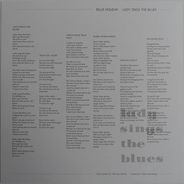 Billie Holiday - Lady Sings The Blues (Vinyl, LP, Album, Reissue, Remastered) Near Mint (NM or M-) / Very Good Plus (VG+)