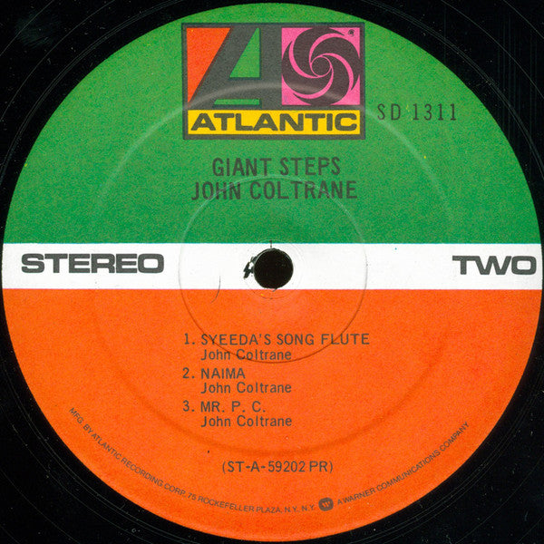 John Coltrane - Giant Steps (Vinyl, LP, Album, Reissue, Stereo) Very Good (VG) / Very Good (VG)