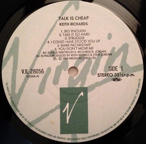 Keith Richards - Talk Is Cheap (Vinyl, LP, Album)