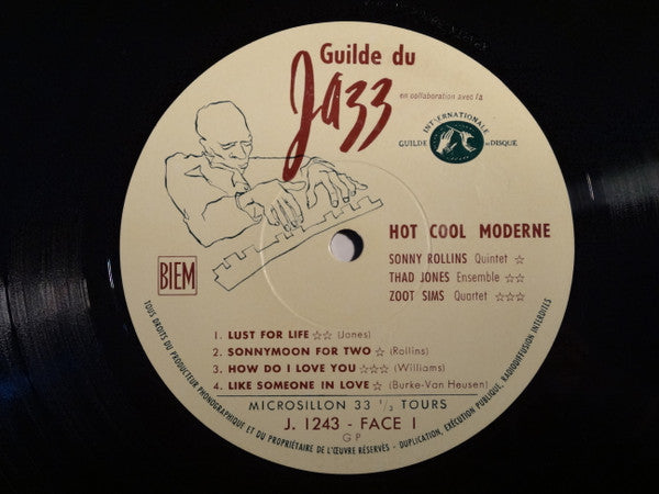 Sonny Rollins Quintet - Hot - Cool Modern (Vinyl, LP, Compilation) Very Good (VG) / Fair (F)