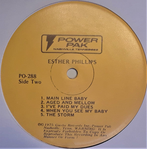 Esther Phillips - Esther Phillips (Vinyl, LP, Compilation) Very Good (VG) / Very Good (VG)