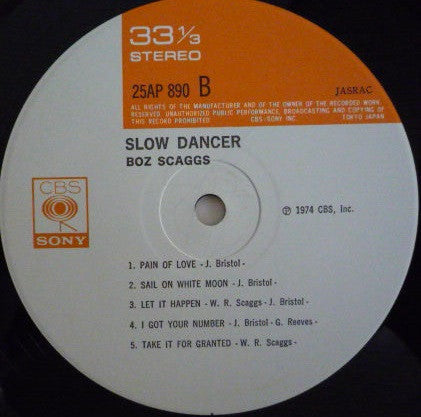 Boz Scaggs - Slow Dancer (Vinyl, LP, Album, Reissue)