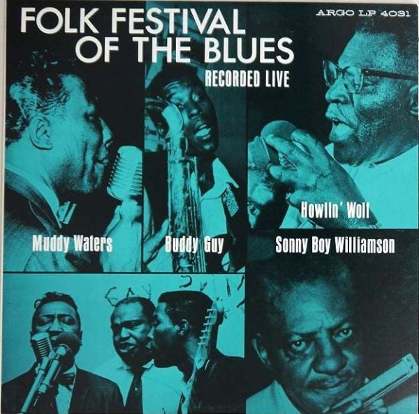 Muddy Waters - Folk Festival Of The Blues (Vinyl, LP, Album, Reissue, Mono) Very Good Plus (VG+) / Very Good (VG)