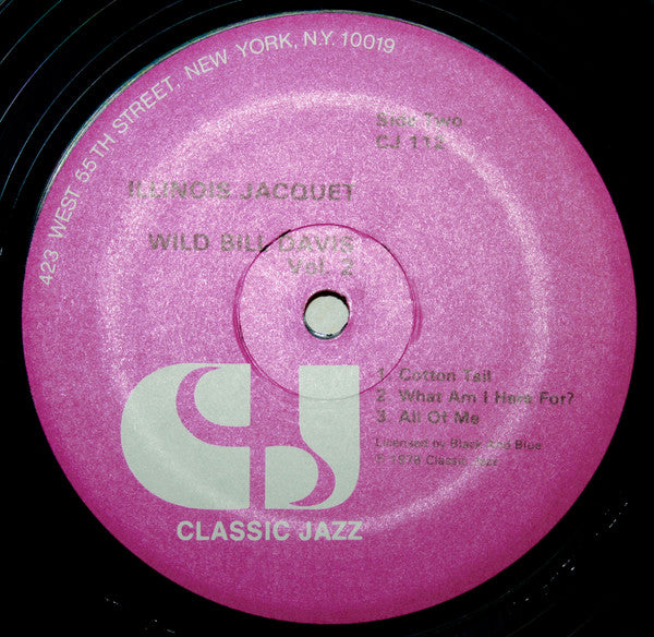 Illinois Jacquet - Illinois Jacquet With Wild Bill Davis  Vol.2 (Vinyl, LP, Album) Very Good (VG) / Very Good Plus (VG+)