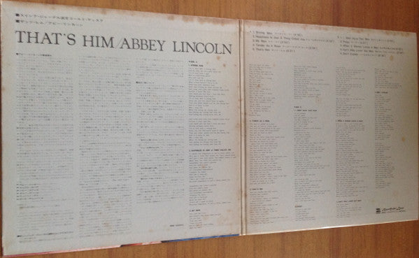 Abbey Lincoln - That's Him! (Vinyl, LP, Album, Reissue, Mono) Near Mint (NM or M-) / Very Good Plus (VG+)