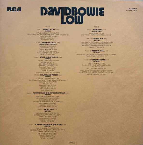 David Bowie - Low (Vinyl, LP, Album, Stereo)