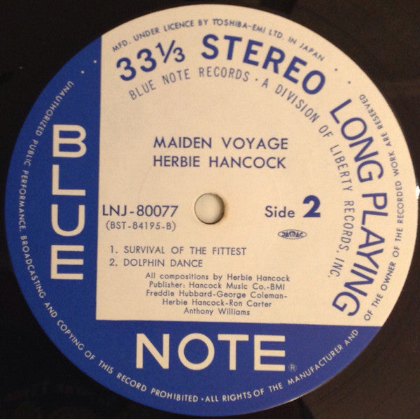 Herbie Hancock - Maiden Voyage (Vinyl, LP, Album, Reissue, Stereo)