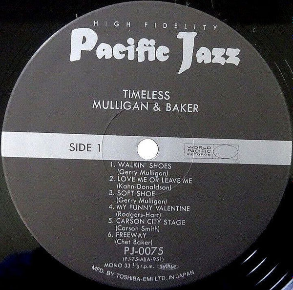 Gerry Mulligan - Timeless (Vinyl, LP, Compilation, Mono) Very Good Plus (VG+) / Very Good Plus (VG+)