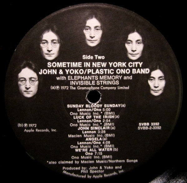 John Lennon & Yoko Ono - Some Time In New York City (2xVinyl, LP, Album) Very Good Plus (VG+) / Good (G)