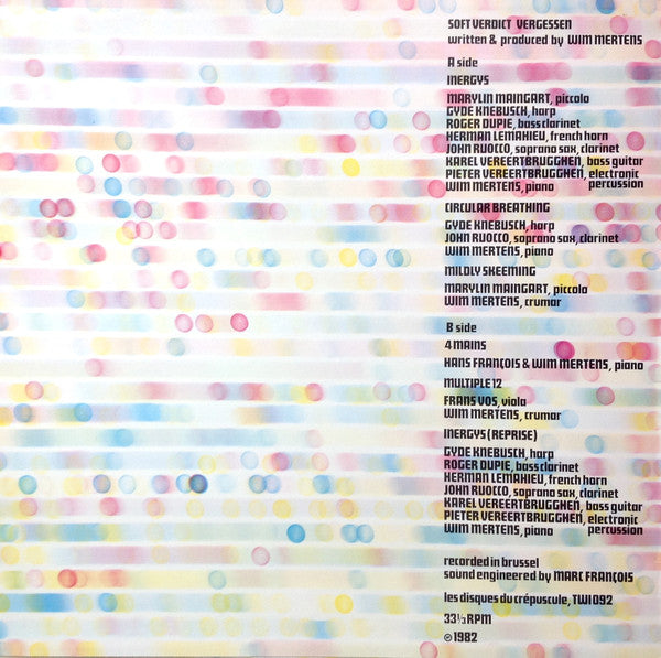 Soft Verdict - Vergessen (Vinyl, LP, Album, Stereo) Very Good (VG) / Very Good Plus (VG+)