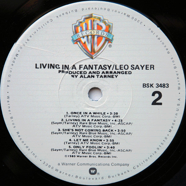 Leo Sayer - Living In A Fantasy (Vinyl, LP, Album) Good Plus (G+) / Very Good Plus (VG+)