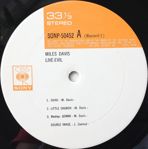 Miles Davis - Live-Evil (2xVinyl, LP, Album, Stereo) Near Mint (NM or M-) / Very Good Plus (VG+)