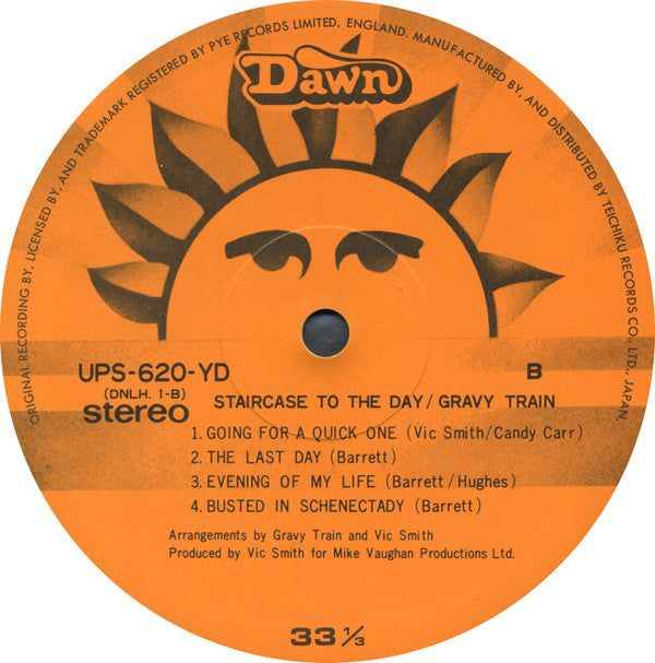 Gravy Train - Staircase To The Day (Vinyl, LP, Album) Near Mint (NM or M-) / Very Good Plus (VG+)
