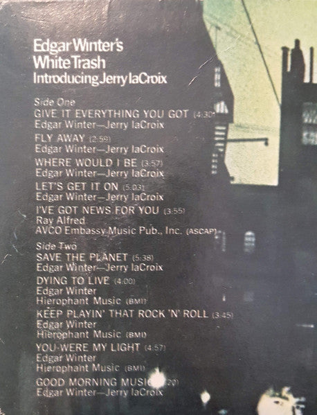 Edgar Winter's White Trash - Edgar Winter's White Trash (Vinyl, LP, Album, Reissue) Very Good Plus (VG+) / Very Good (VG)