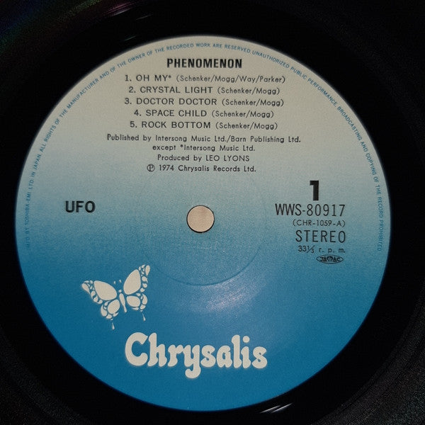 UFO (5) - Phenomenon (Vinyl, LP, Album, Reissue) Very Good Plus (VG+) / Very Good Plus (VG+)