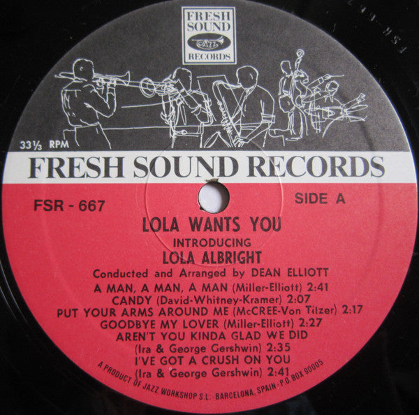 Lola Albright - Lola Wants You (Vinyl, LP, Album, Reissue) Very Good (VG) / Very Good Plus (VG+)
