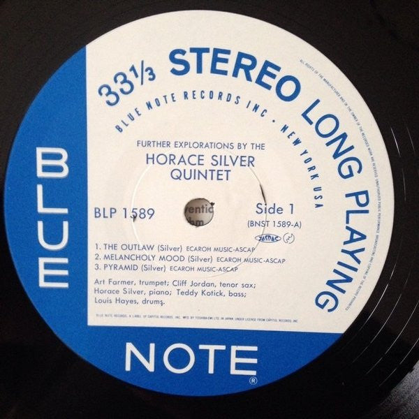 The Horace Silver Quintet - Further Explorations (Vinyl, LP, Album, Stereo, Reissue) Near Mint (NM or M-) / Near Mint (NM or M-)