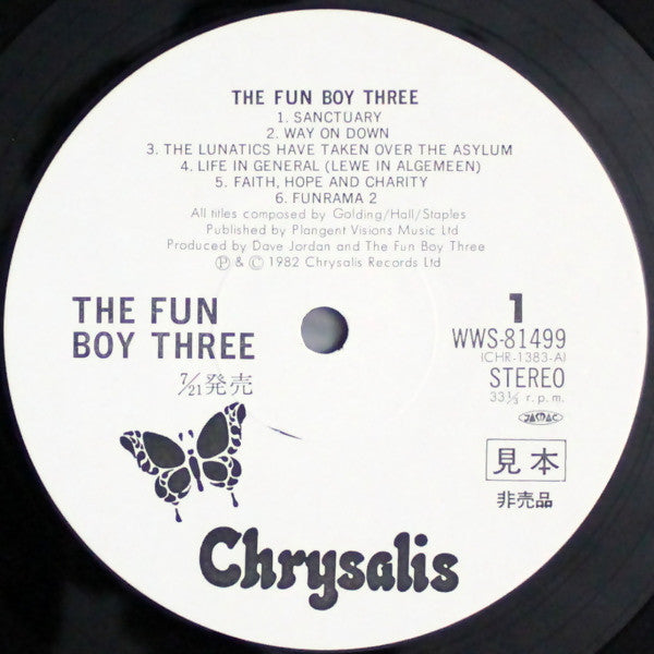 Fun Boy Three - The Fun Boy Three (Vinyl, LP, Album, Promo) Very Good Plus (VG+) / Very Good Plus (VG+)