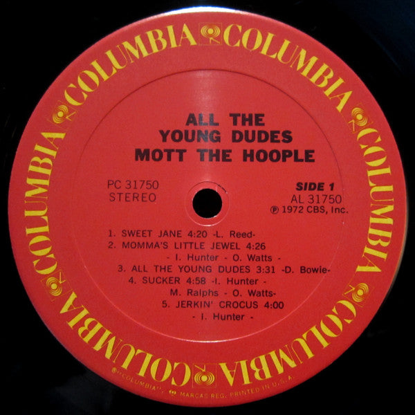 Mott The Hoople - All The Young Dudes (Vinyl, LP, Album, Reissue) Very Good Plus (VG+) / Very Good Plus (VG+)
