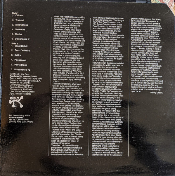 Joe Pass - Virtuoso #3 (Vinyl, LP, Album, Stereo) Very Good Plus (VG+) / Very Good Plus (VG+)