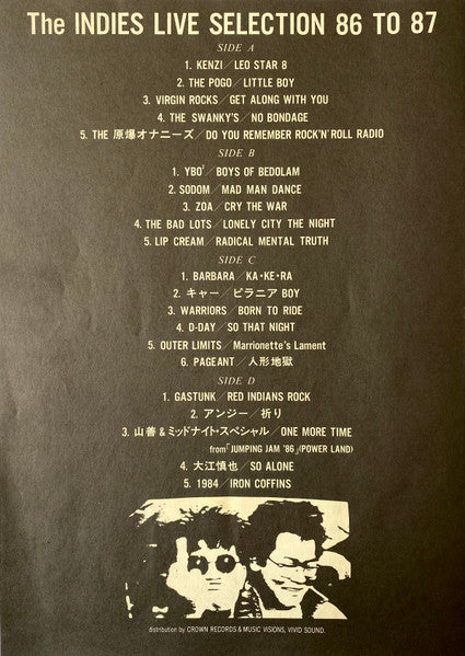 Various - The Indies Live Selection 86 To 87 (Vinyl, LP, Compilatio...