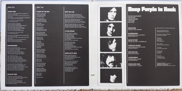 Deep Purple - In Rock (Vinyl, LP, Album, Reissue, Stereo) Very Good Plus (VG+) / Very Good (VG)