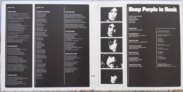 Deep Purple - In Rock (Vinyl, LP, Album, Reissue, Stereo) Very Good (VG) / Very Good (VG)