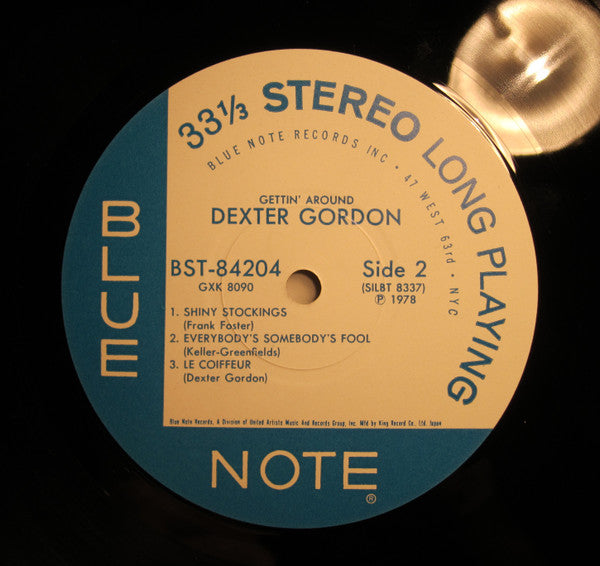 Dexter Gordon - Gettin' Around (Vinyl, LP, Album, Reissue, Stereo) Near Mint (NM or M-) / Very Good (VG)