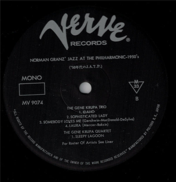 Jazz At The Philharmonic - 1950s (3xVinyl, Box Set, LP, Mono) Near Mint (NM or M-) / Near Mint (NM or M-)