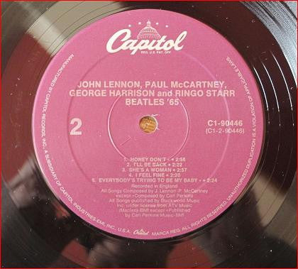 The Beatles - Beatles '65 (Vinyl, LP, Album, Stereo, Reissue) Mint (M) / Mint (M)