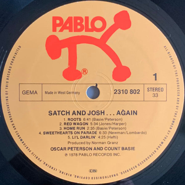 Oscar Peterson - Satch And Josh.....Again (Vinyl, LP, Album, Stereo) Very Good Plus (VG+) / Very Good Plus (VG+)