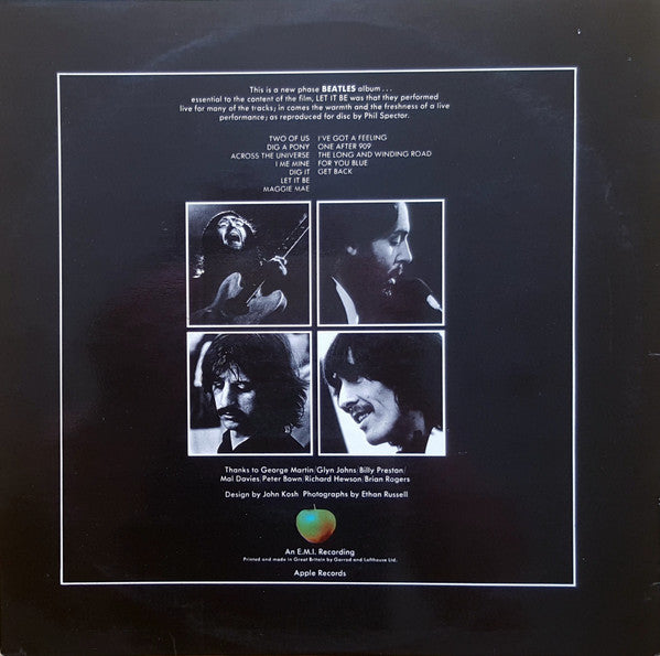 The Beatles - Let It Be (Vinyl, LP, Album, Reissue) Very Good Plus (VG+) / Very Good (VG)