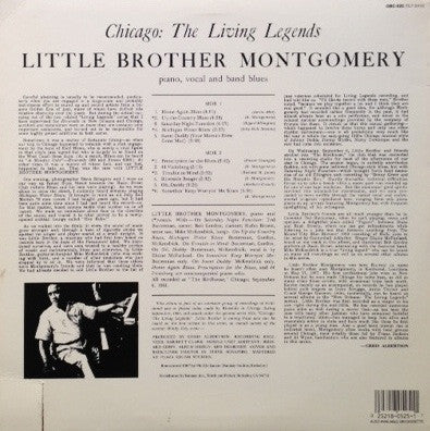Little Brother Montgomery - Chicago: The Living Legends (Vinyl, LP, Album, Remastered) Very Good (VG) / Very Good (VG)
