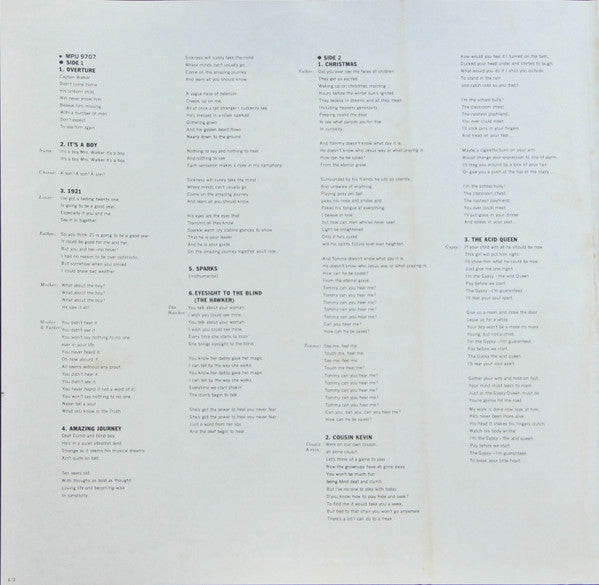 The Who - Tommy (2xVinyl, LP, Album, Reissue, Stereo) Very Good Plus (VG+) / Very Good (VG)