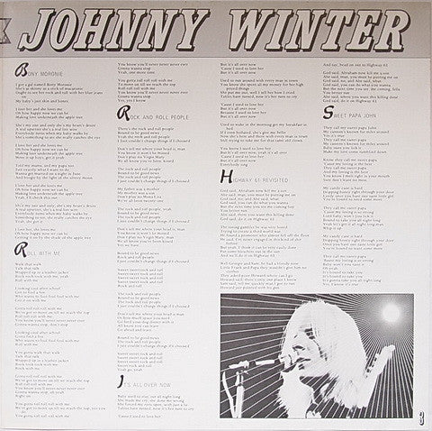 Johnny Winter - Captured Live! (Vinyl, LP, Album) Very Good (VG) / Very Good (VG)
