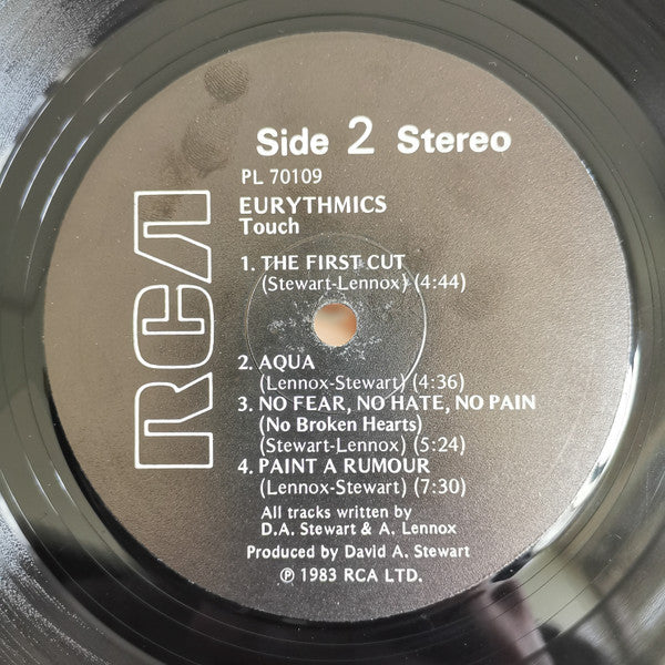 Eurythmics - Touch (Vinyl, LP, Album) Very Good Plus (VG+) / Very Good (VG)