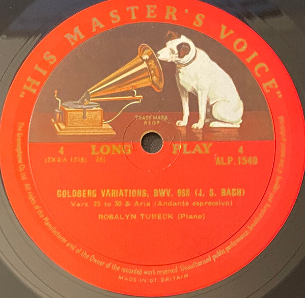 Johann Sebastian Bach - JS Bach: Goldberg Variations (record 2) (Vinyl, LP, Album, Mono) Very Good Plus (VG+) / Good Plus (G+)