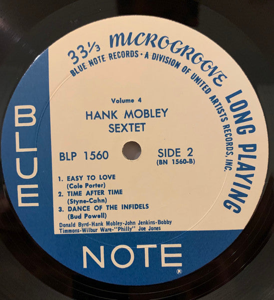 Hank Mobley Sextet - Hank (Vinyl, LP, Album, Reissue, Mono) Very Good Plus (VG+) / Very Good (VG)