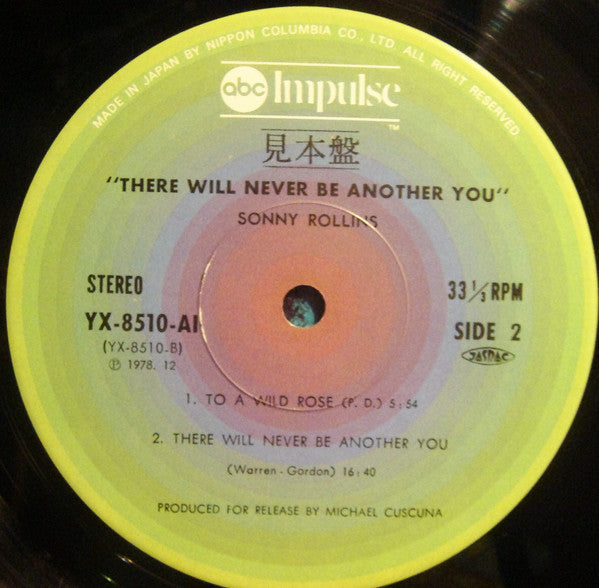 Sonny Rollins - There Will Never Be Another You (Vinyl, LP, Album, Promo) Very Good Plus (VG+) / Very Good Plus (VG+)