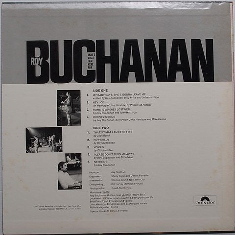 Roy Buchanan - That's What I Am Here For (Vinyl, LP, Album)