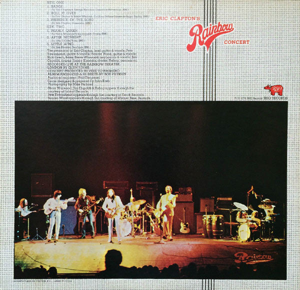Eric Clapton - Eric Clapton's Rainbow Concert (Vinyl, LP, Album)
