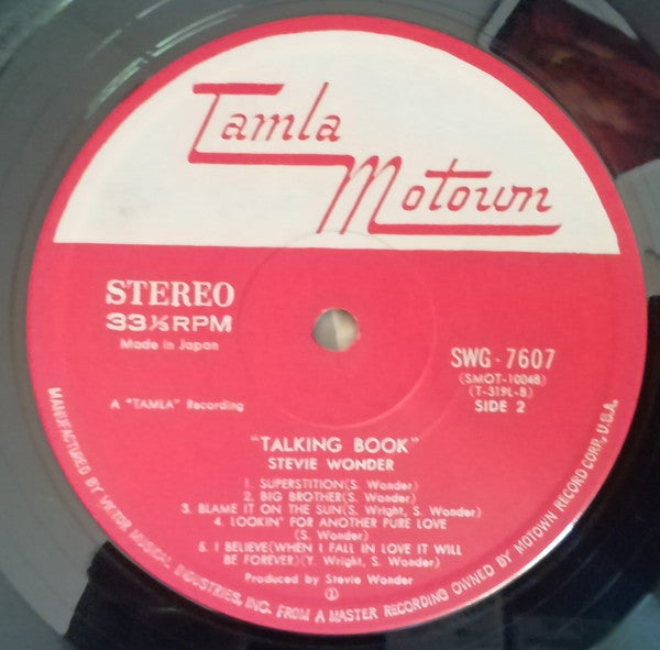 Stevie Wonder - Talking Book (Vinyl, LP, Album, Reissue, Stereo)
