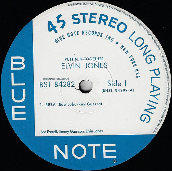 The New Elvin Jones Trio - Puttin' It Together (2xVinyl, 12", 45 RPM, Album, Limited Edition, Reissue, Remastered, Stereo) Very Good (VG) / Near Mint (NM or M-)