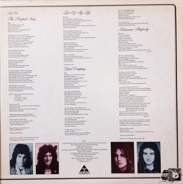 Queen - A Night At The Opera = オペラ座の夜 (Vinyl, LP, Album, Stereo)