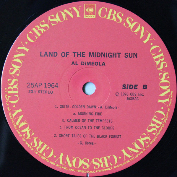 Al Di Meola - Land Of The Midnight Sun (Vinyl, LP, Album)