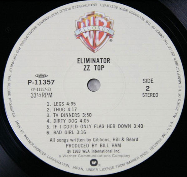 ZZ Top - Eliminator (Vinyl, LP, Album, Stereo)
