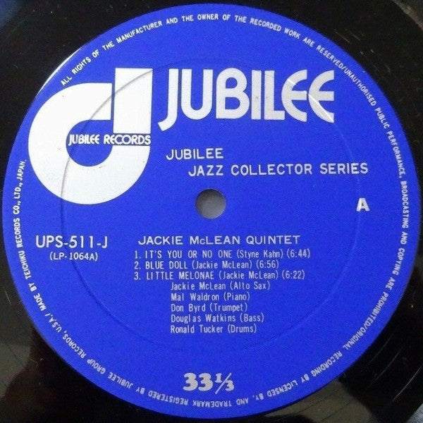 Jackie McLean Quintet - The Jackie McLean Quintet (Vinyl, LP, Album...